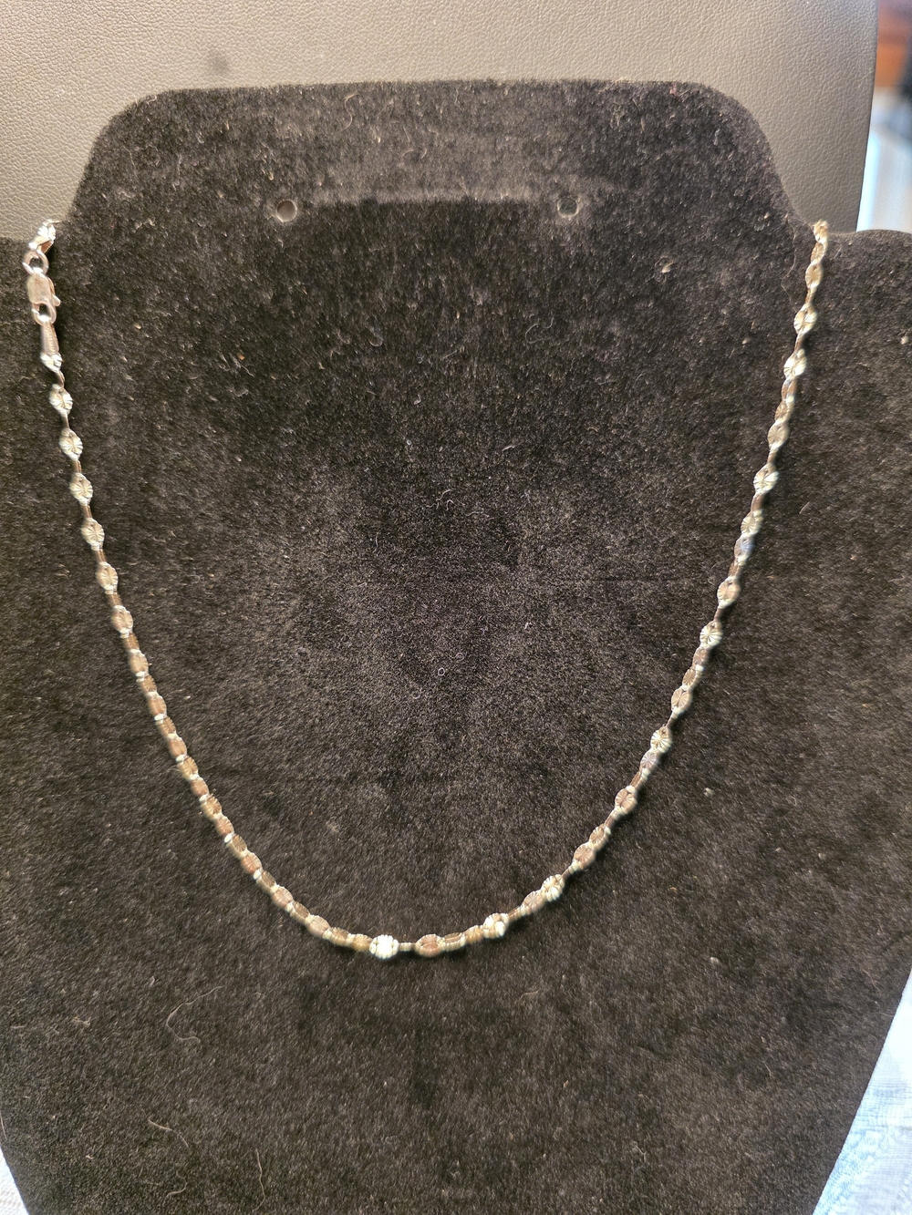#377 Giani Bernini Two-Tone Beaded Necklace - Silver and Gold
